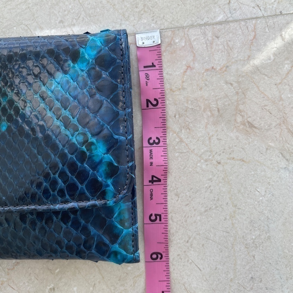 PHYTON SNAKE SKIN CLUTCH - WITH CHAIN WITH MATCHING BELT - Picture 8 of 11